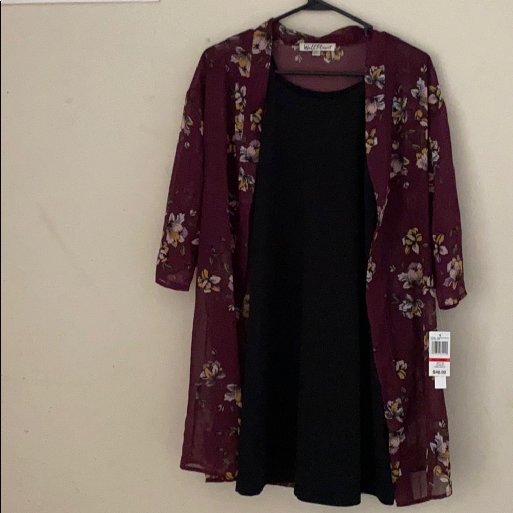 dress & cardigan
